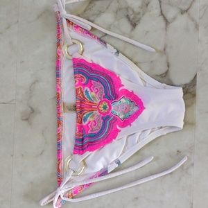 Victoria's Secret tie on swim bottoms.